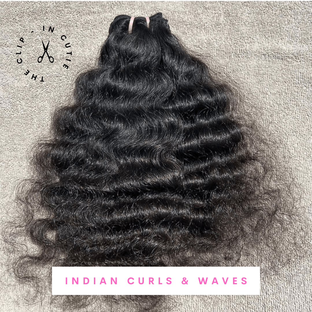 Raw Indian Hair Extensions | Indian Curls&Waves - The Clip In Cutie