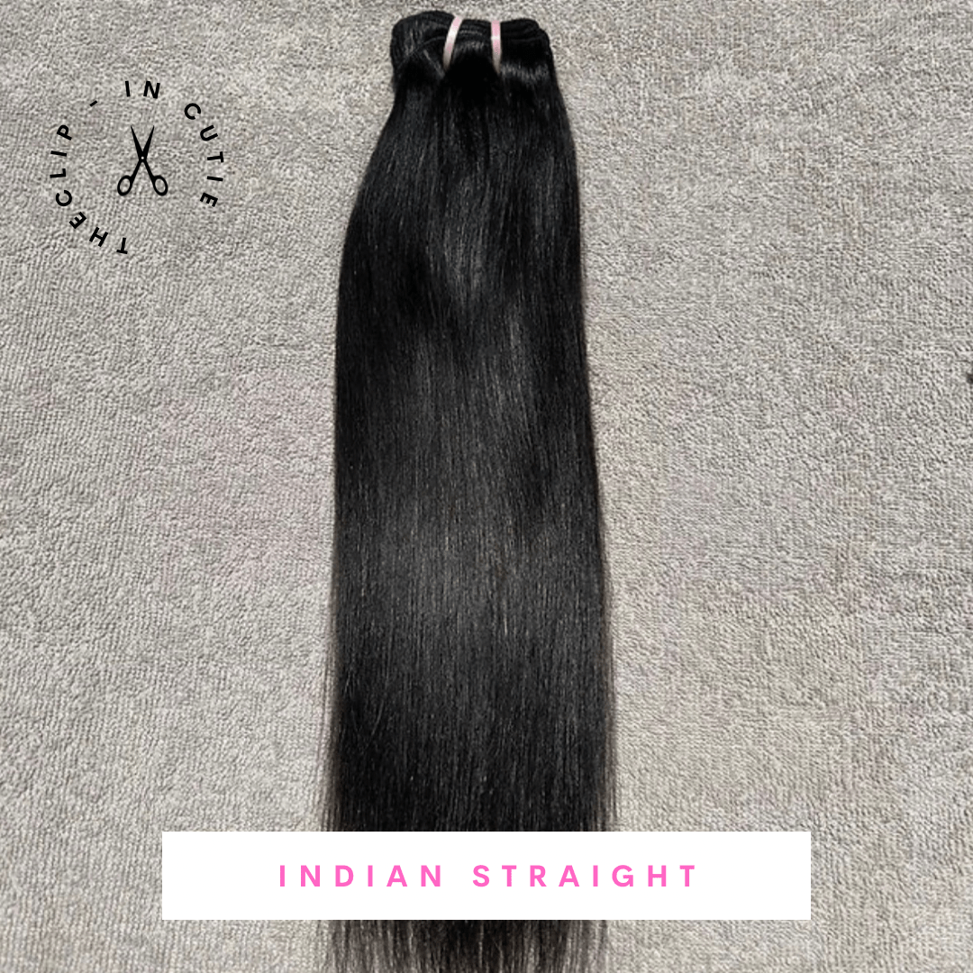 Raw Indian Hair Extensions | Natural Straight - The Clip In Cutie
