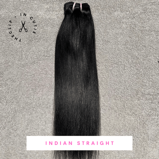 Raw Indian Hair Extensions | Natural Straight - The Clip In Cutie